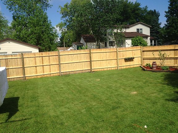 private fenced in yard