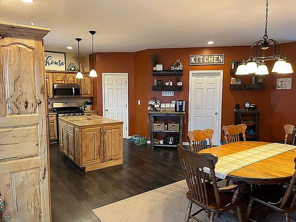 Kitchen with new flooring 