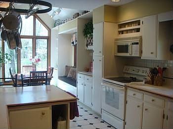Lots of storage space in this kitchen.