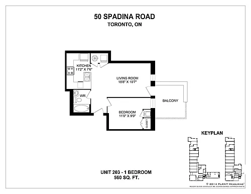 Floor plan 1 Bedroom