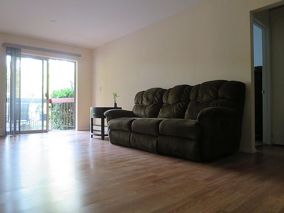 Living room with door to balcony