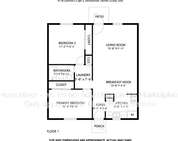 2 bed, 1.0 bath, 840 sqft, $825 — Photo 3