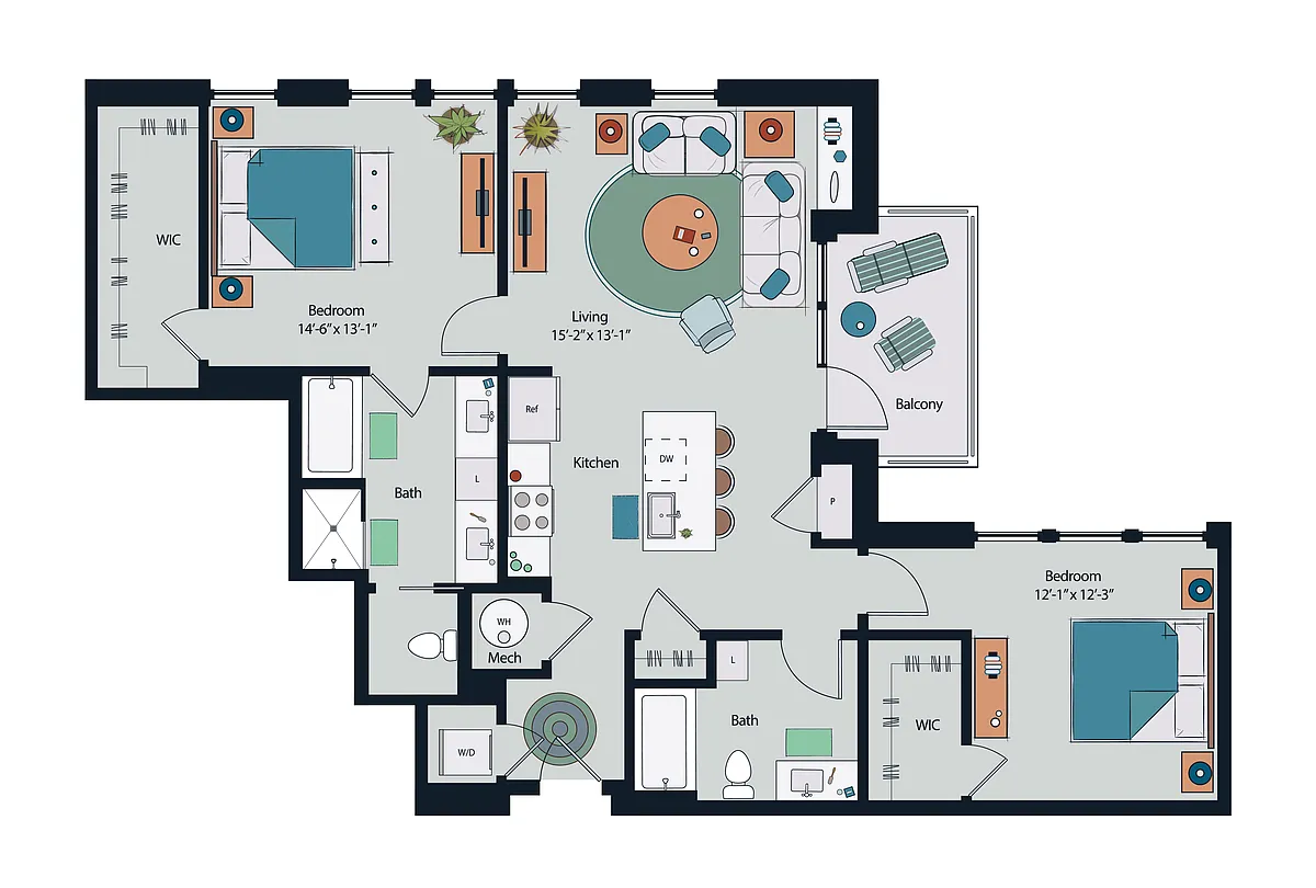 Floor plan B6