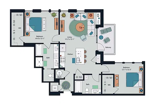 Floor plan B6