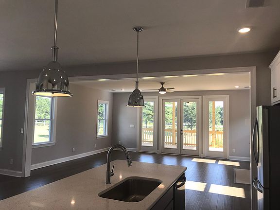 View from Kitchen to Great Room and Covered Deck