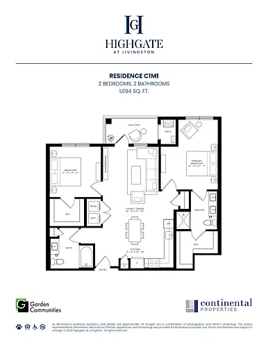 Floor plan $3.68/sq.ft. - Residence C1M1