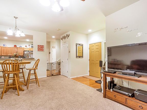 Family room and dining room