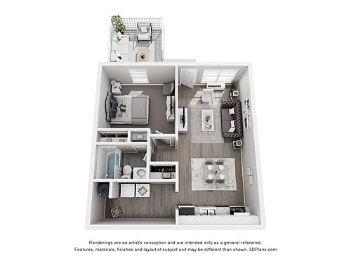 Floor plan 1 Bedroom