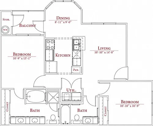 Floor plan B1