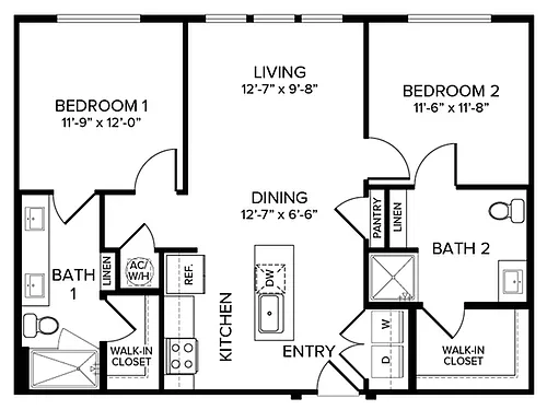 Floor plan B1-HC