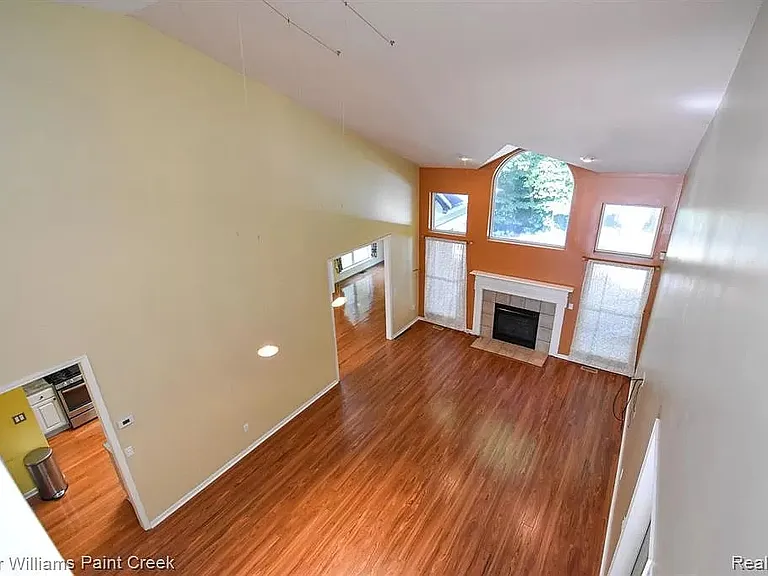 View of living room from Upper floor