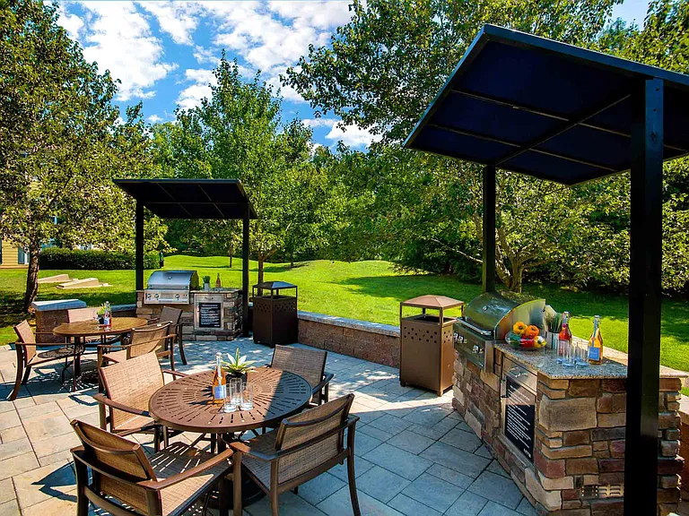 Outdoor Grills and Lounge Space