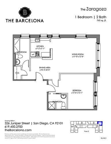 Floor plan Zaragoza