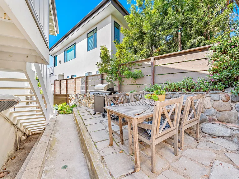 Gated patio area for the back home, complete with new bbq.