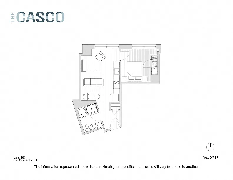 Floor plan The Casco - Starboard Island