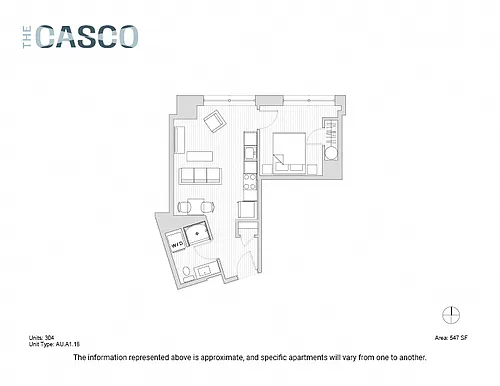 Floor plan The Casco - Starboard Island (Workforce Housing)