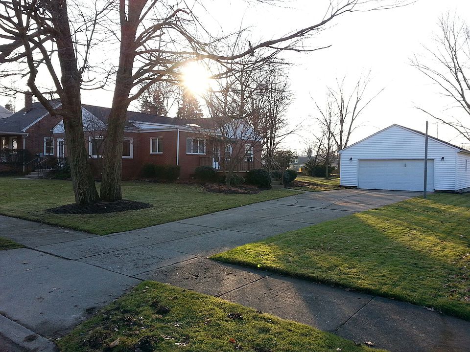Street view with garage