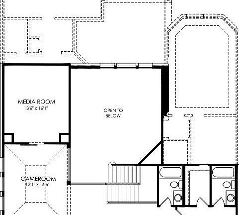 floor plan second level
