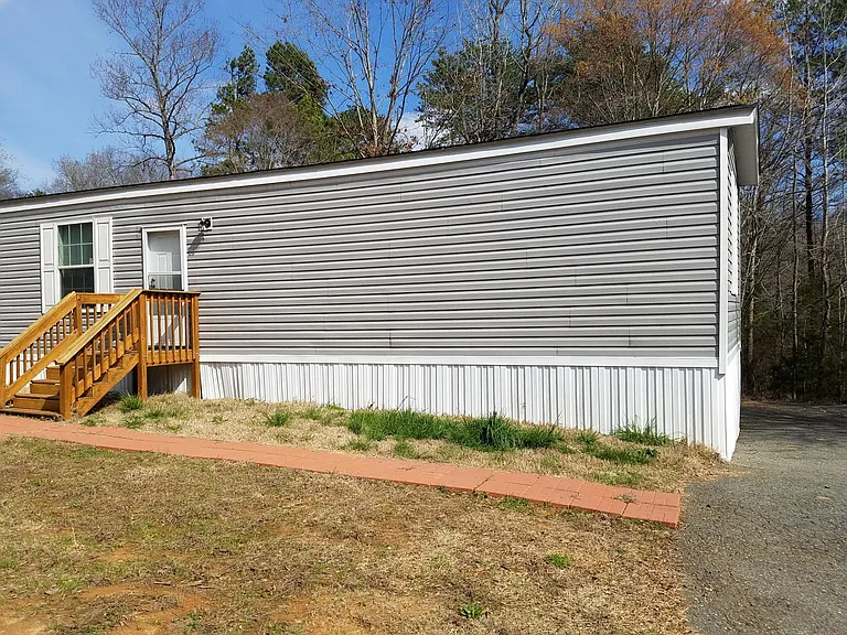 Part of driveway and front yard