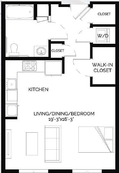 S-A1 floor plan West of Chestnut
