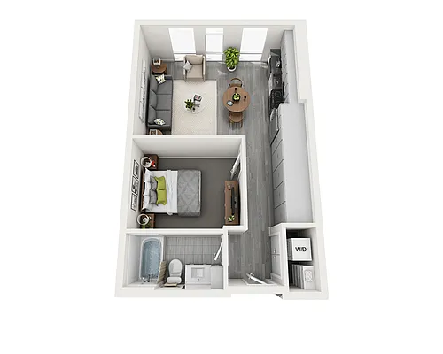 Floor plan Studio E1A-CL2