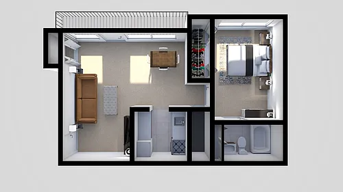 Floor plan One Bedroom