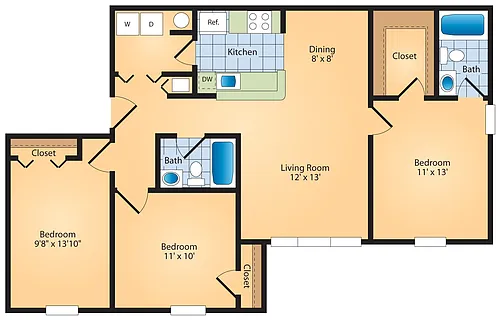 Floor plan The Hathaway (SM)