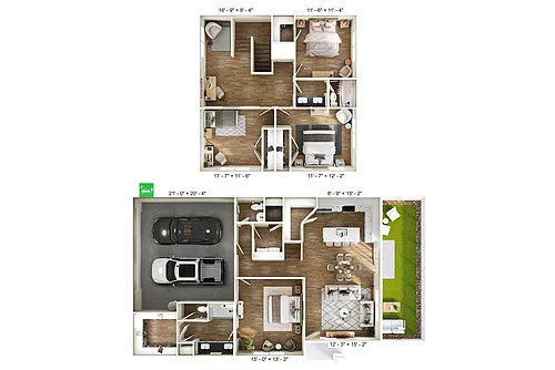 Floor plan 4B Townhome