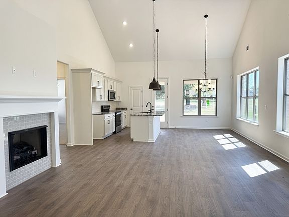 Great room into kitchen