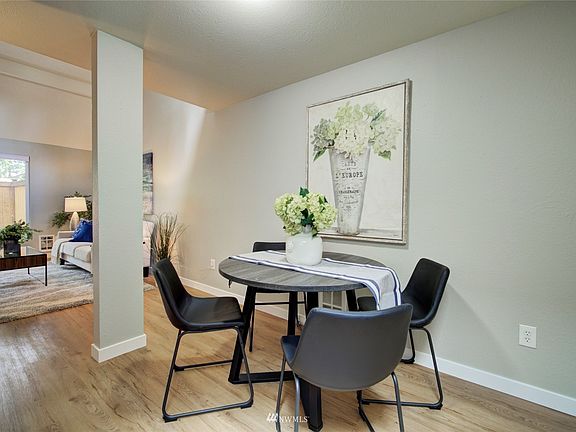 The dining area