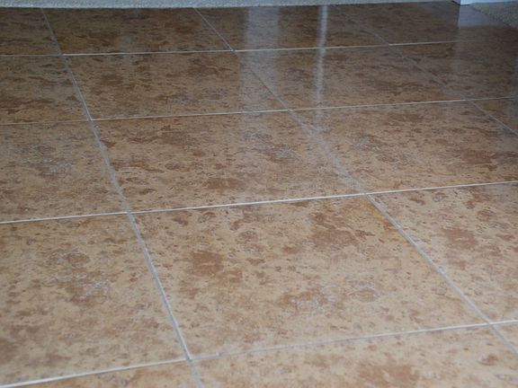 Entryway tile floor