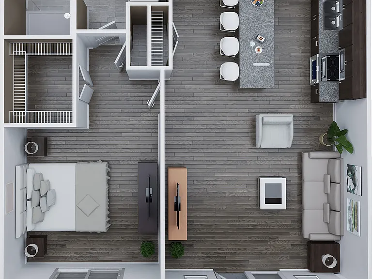 B3 - One Bedroom, One Bath B3 - One Bedroom, One Bath