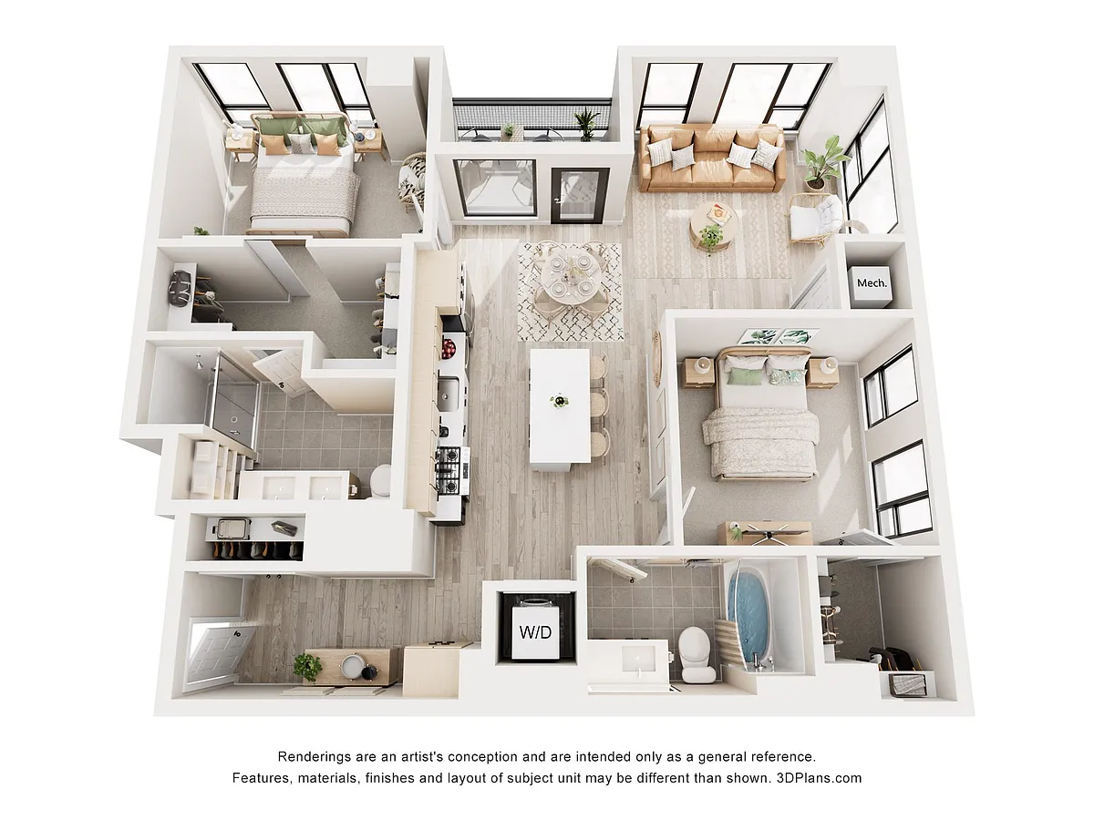 Floor plan O'Keefe