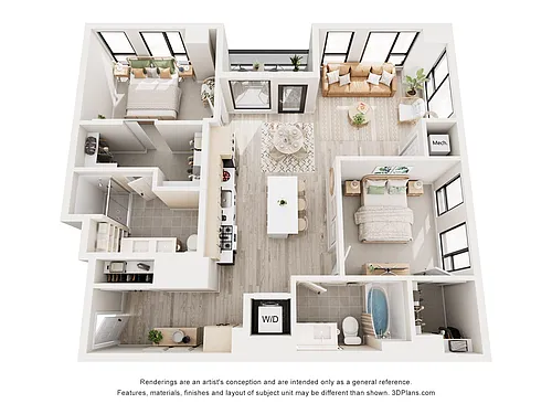 Floor plan O'Keefe