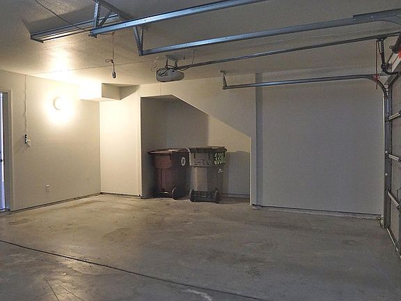 Attached double garage