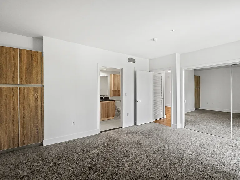 Closet with Additional Built-In Cabinet Storage