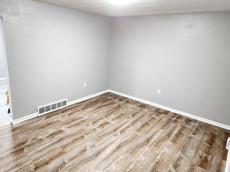 Living room features LVT flooring