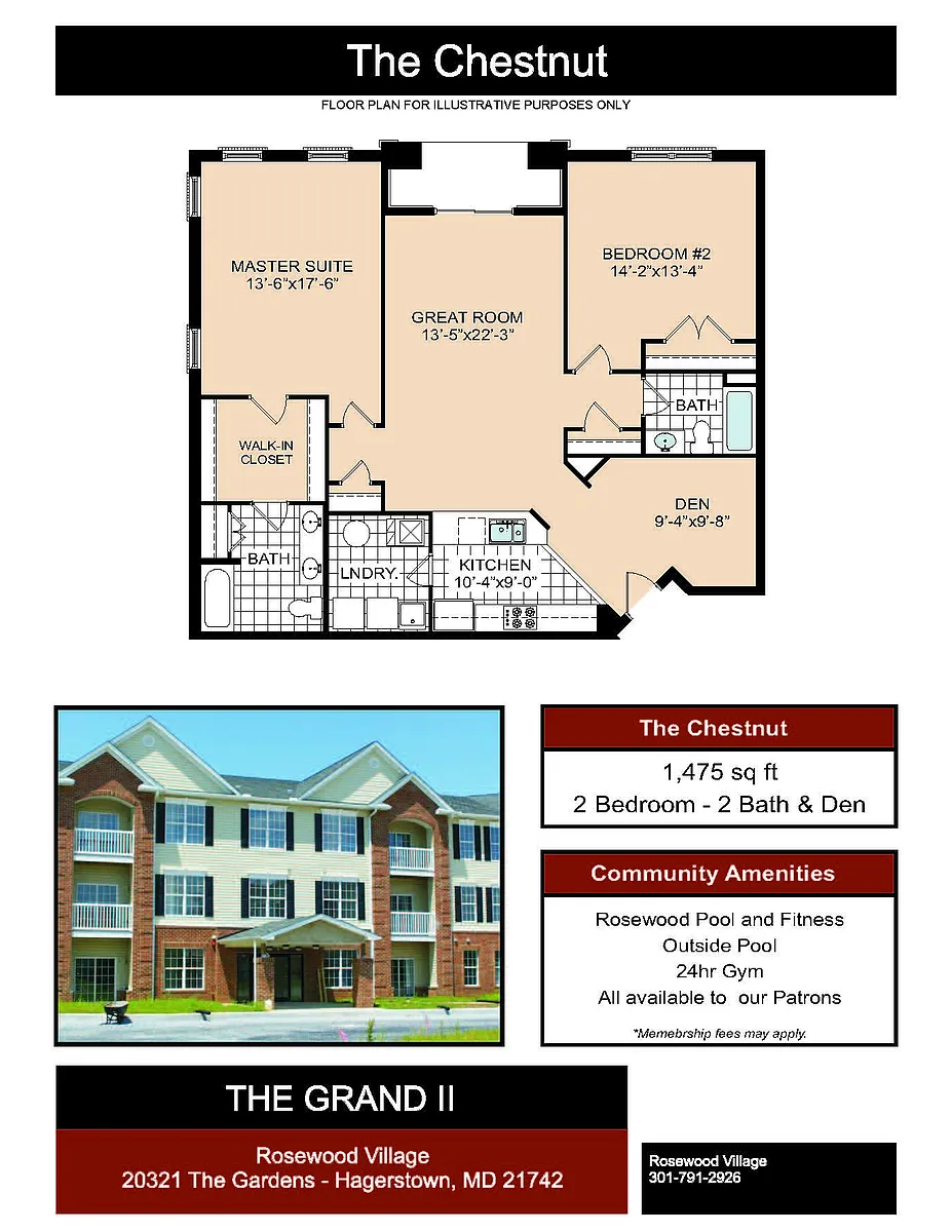 Floor plan The Chestnut