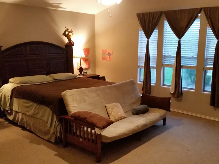 Master bedroom from doorway