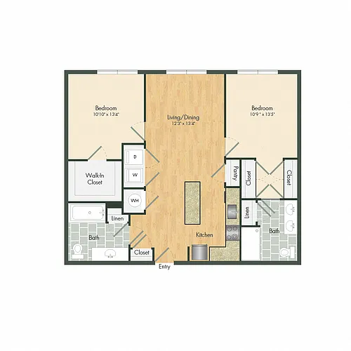 Floor plan B1H