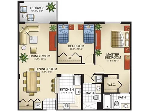 Floor plan Model i2