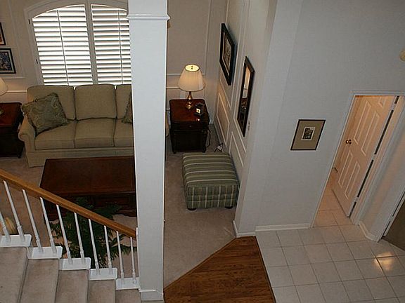 View of Living room from upstairs.