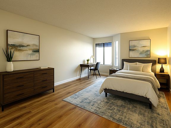 Primary Bedroom - digitally staged