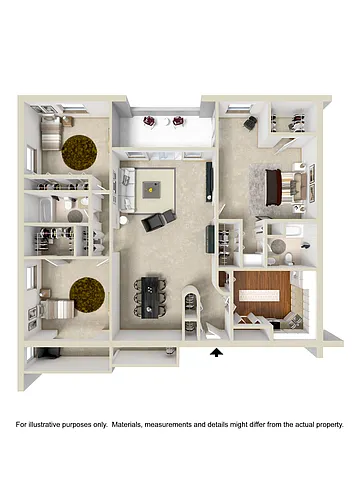 Floor plan Three Bedroom A