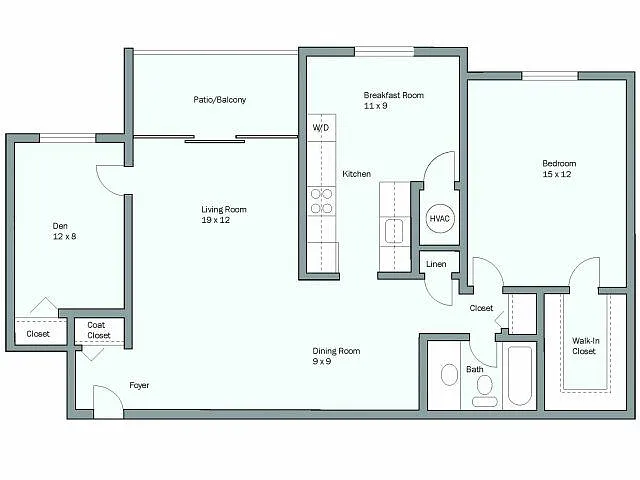 Floor plan Langley - Den