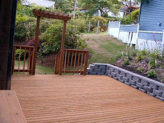 New deck on side of house 2007