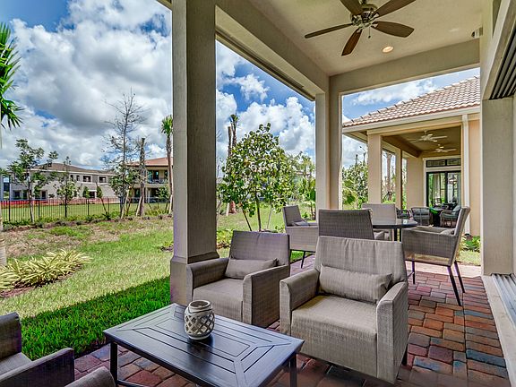Covered lanai for relaxing outdoors