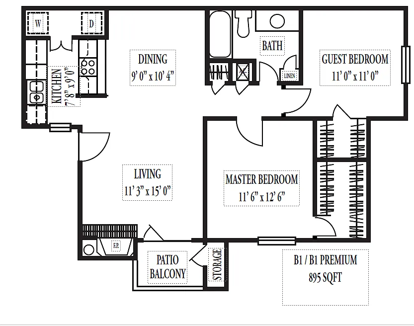 Floor plan B1 (REMODEL)