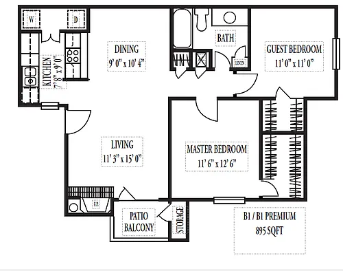 Floor plan B1-P