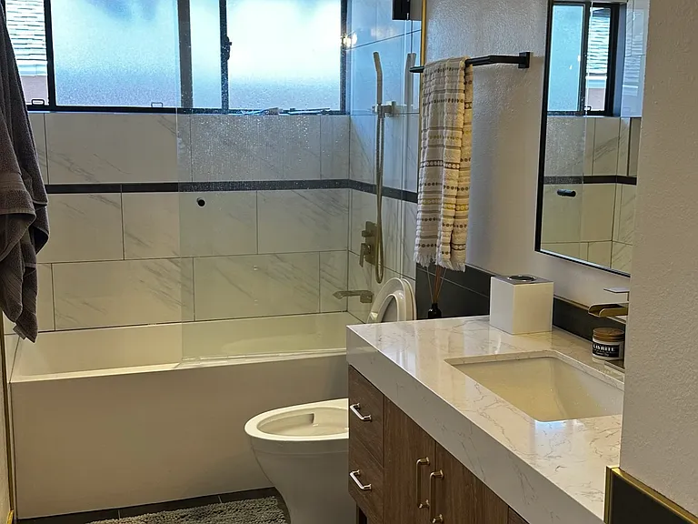 Hallway bathroom